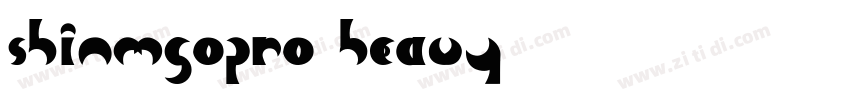 shinmgopro heavy字体转换